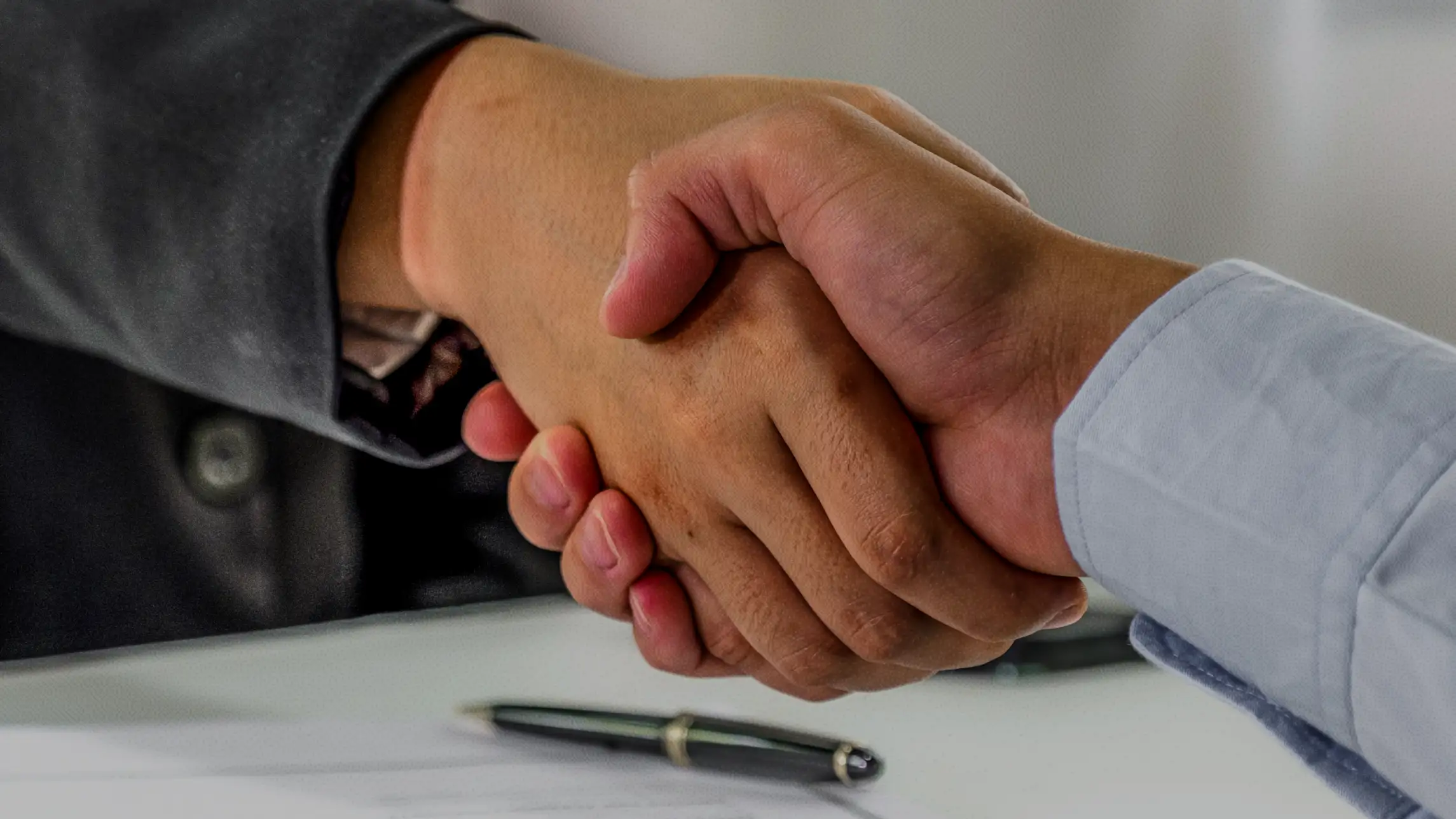 Men shaking hands